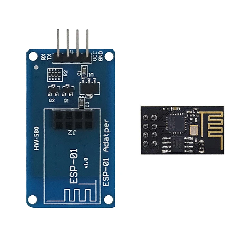 ESP8266 ESP-01 ESP01 Serial Wireless WIFI Module For Arduino Transceiver Receiver Adapter Board Raspberry Pi UNO R3 One 3.3V 5V