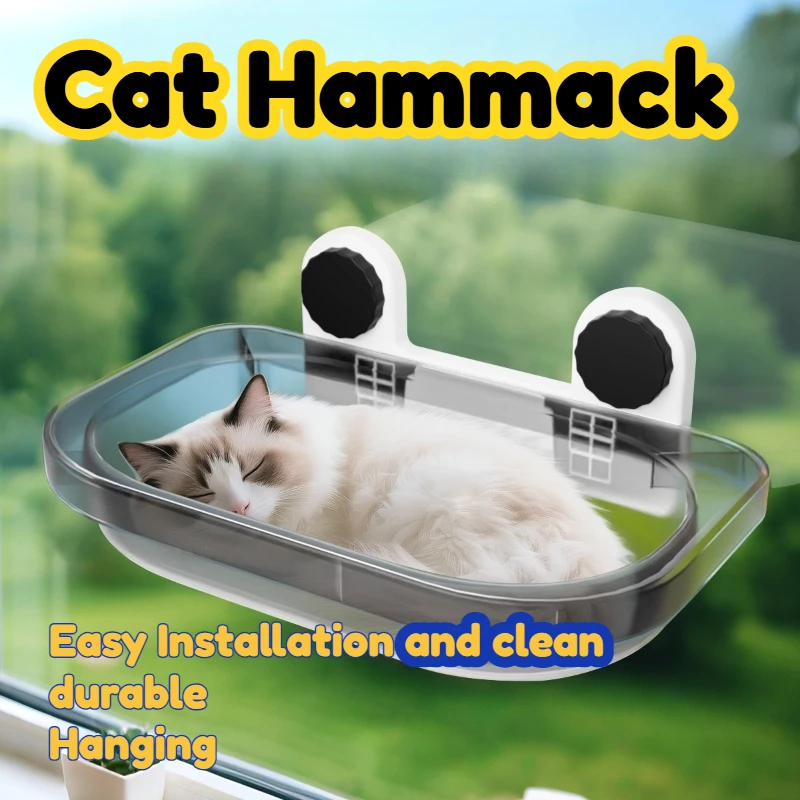 cat-hammock-window-suction-cup-mount-40lbs-load-heavy-duty-breathable-mesh-durable-scratch-resistant-easy-to-clean-installation