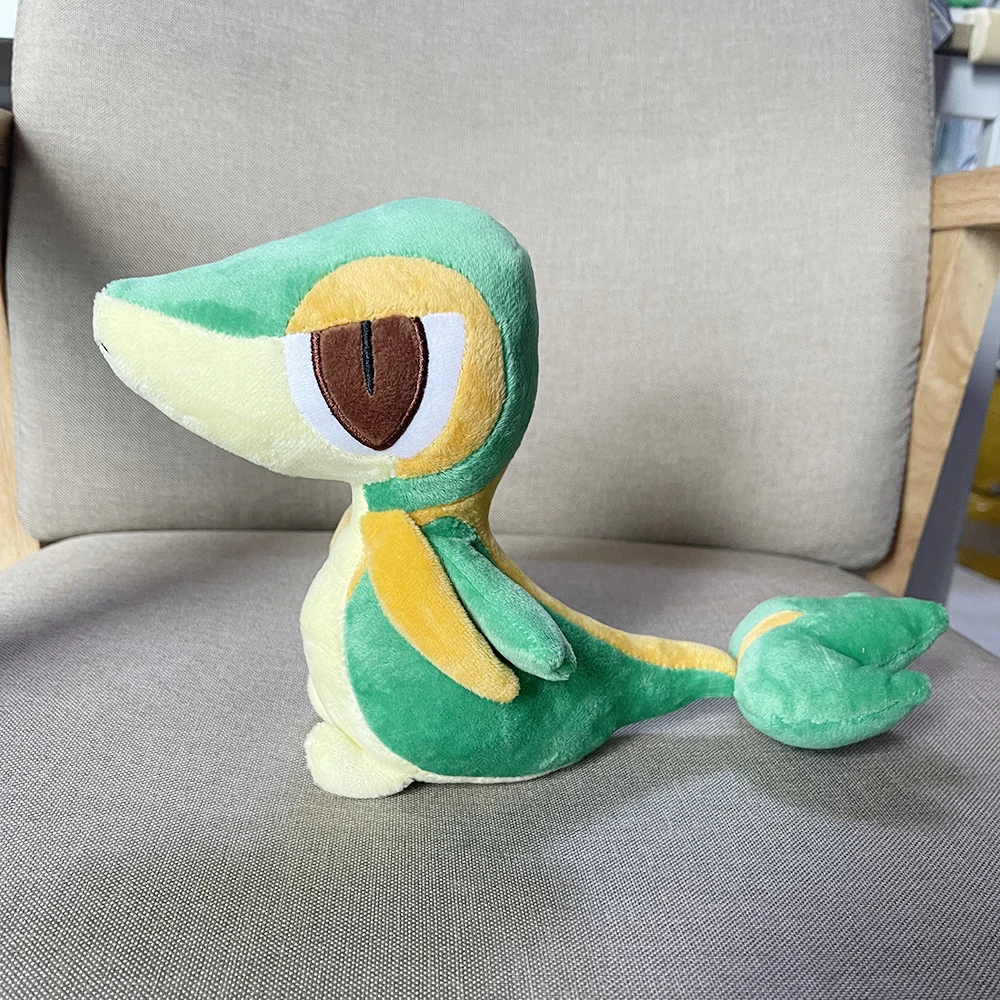 Pokemon Plush Snivy Evolution Servine Peluche Stuffed Cartoon Green Snake Doll Room Decoration Gifts