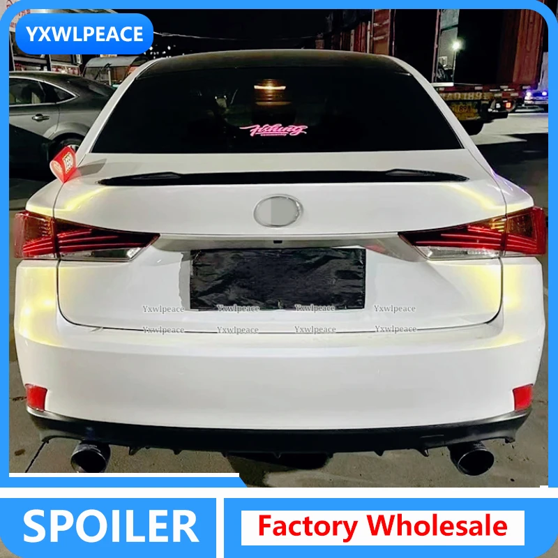 

For Lexus IS Series 2013-2017 Spoiler ABS Material IS200t IS250 IS300 IS350 Rear Trunk Lip Spoiler Wing Body Kit Accessories