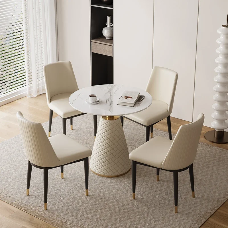 مكتب طاولة طعام مستديرة ردهة الفندق شرفة متعددة الوظائف توفير مساحة طاولة طعام خلع الملابس أثاث القهوة Mesas De Jantar