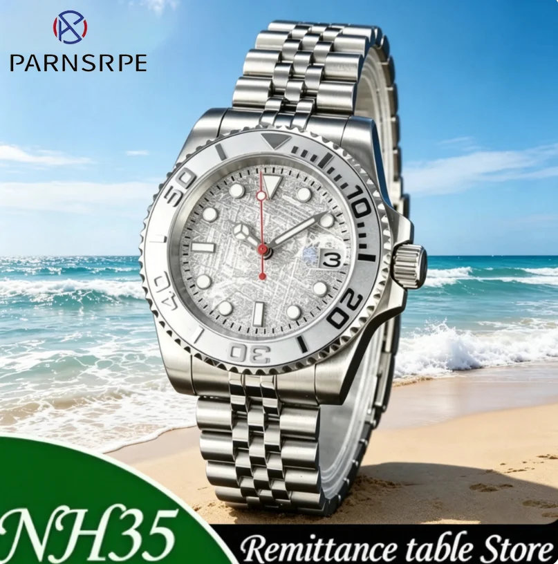 

2026 new PARNSRPE automatic men's watch, equipped with Japanese NH35 mechanical movement, sapphire glass calendar edition.