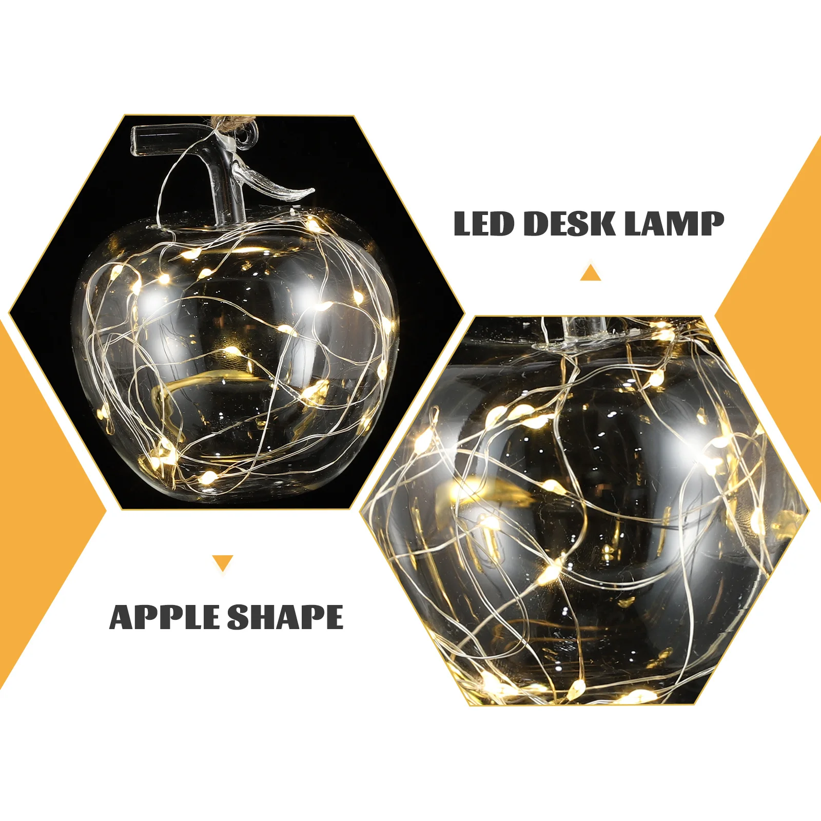 

Lamp Decorative Night Light Atmosphere Bedroom Light Unique Desk Moon Apple Shape Lamp For Home Gift
