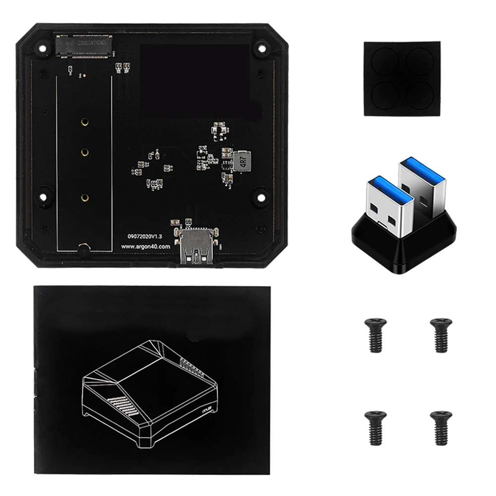 

Плата расширения для Argon ONE M.2 USB 3,0 на M.2 SATA SSD адаптер для Raspberry Pi 4 Модель B основа для аргона