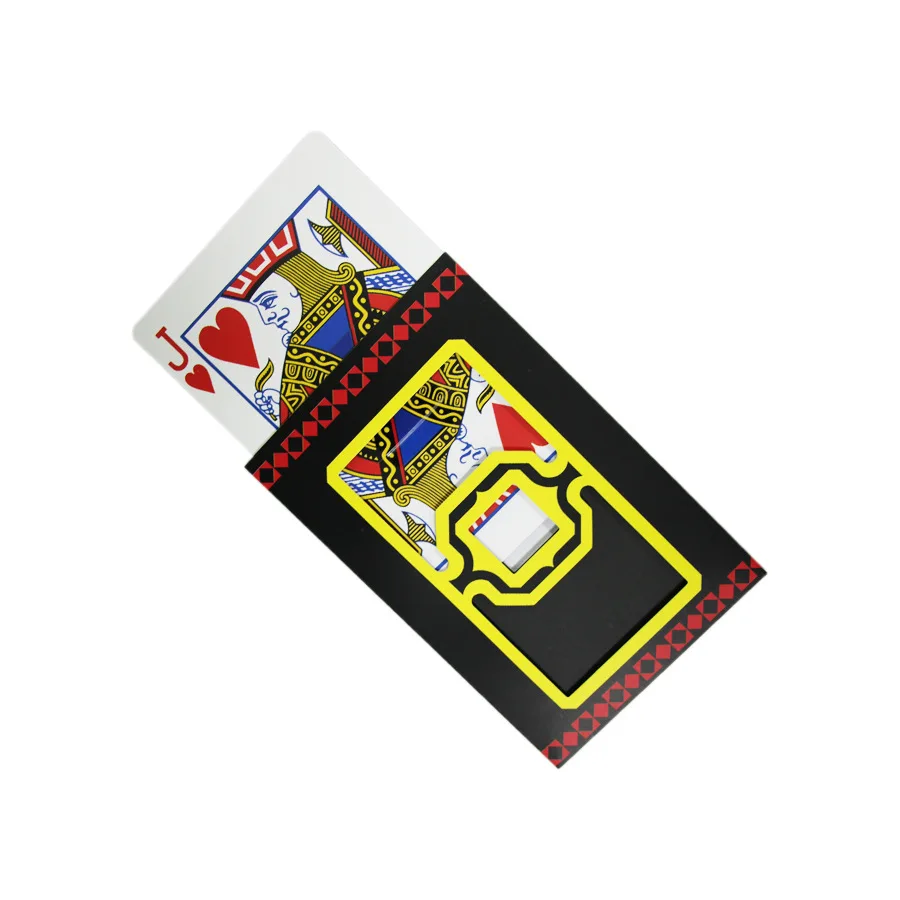 large size Automatic Three Card Monte (J To 3 ) Cards Magic Trick 18*12cm  Magic Props Accessories Cards For Tricks