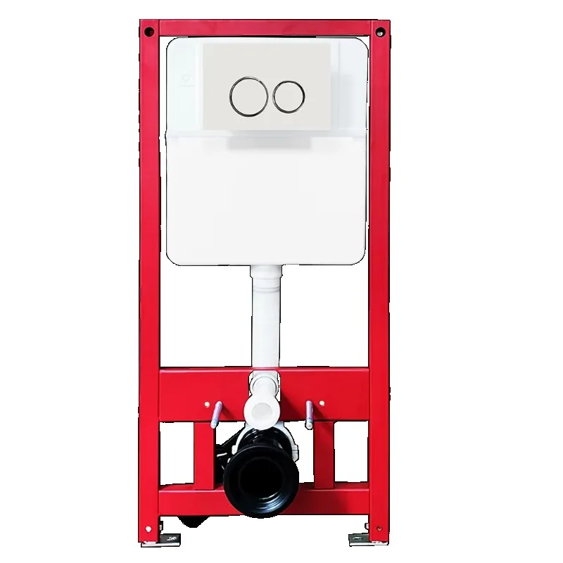 Double flush concealed water tank Stylish wall-mounted design, saving space Built-in sanitary equipment, including a water tank