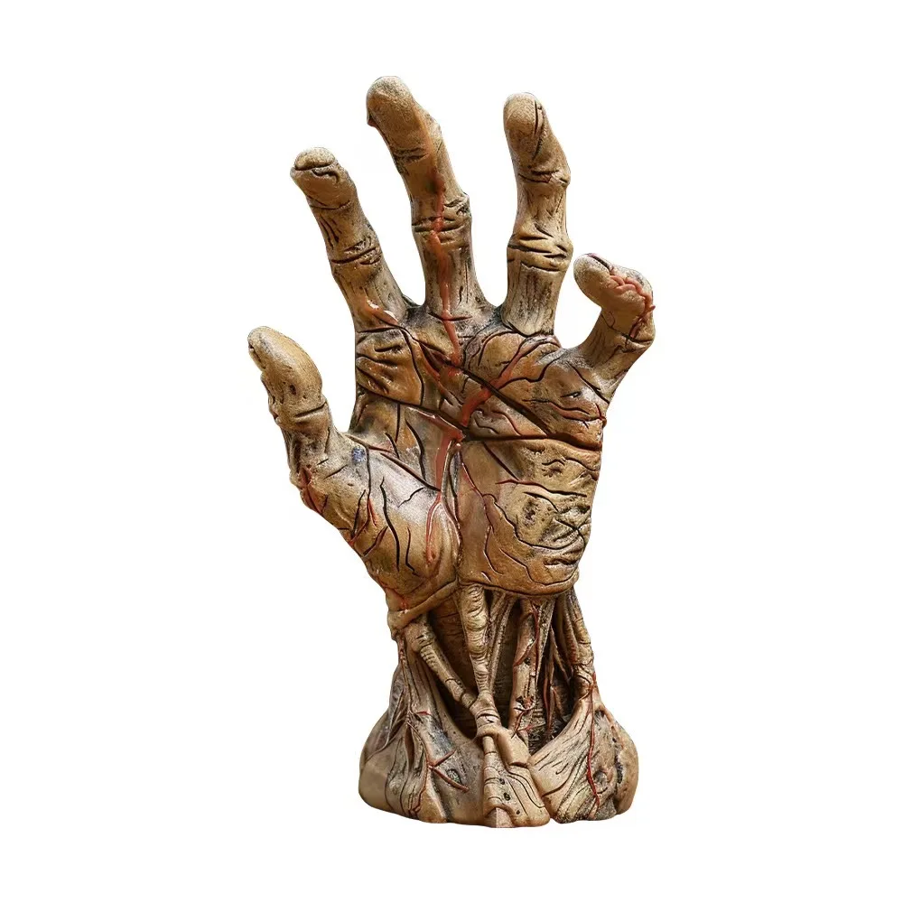 

Cross border Halloween hot selling new products, creative resin crafts, Satan's hand, American home holiday ornaments