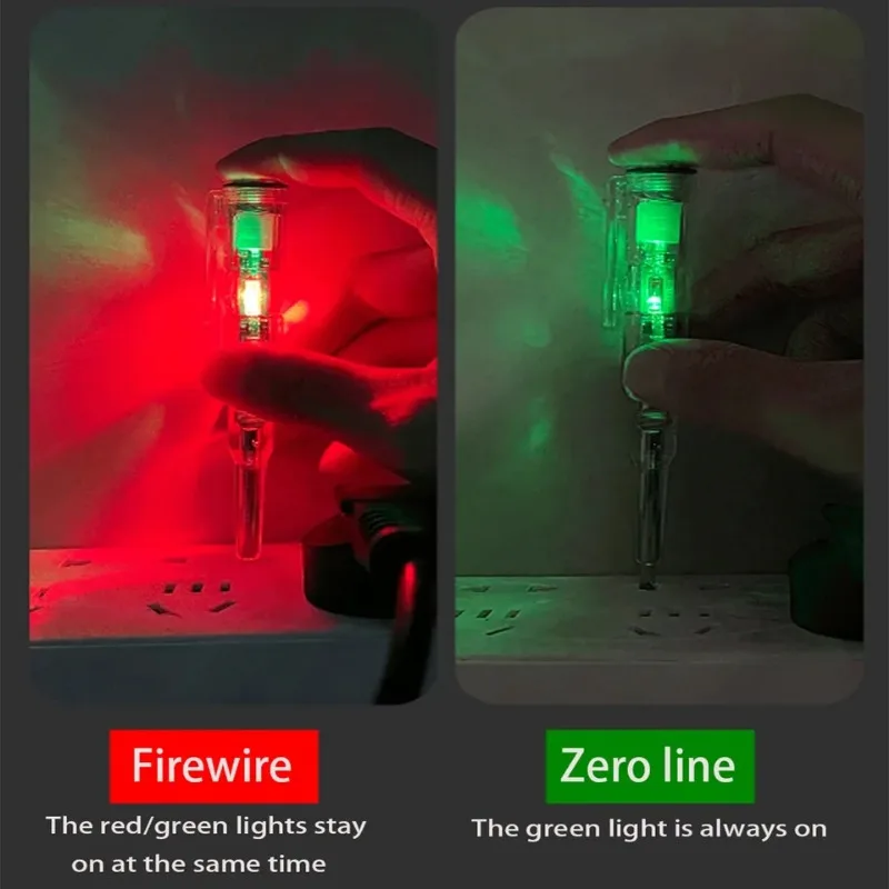 4 قطعة جهاز قياس الجهد الكهربائي عدم الاتصال القلم مفك كهربائي ذكي كاشف الطاقة جهاز فحص الدائرة الكهربائية للاختبار الكهربائي الآمن