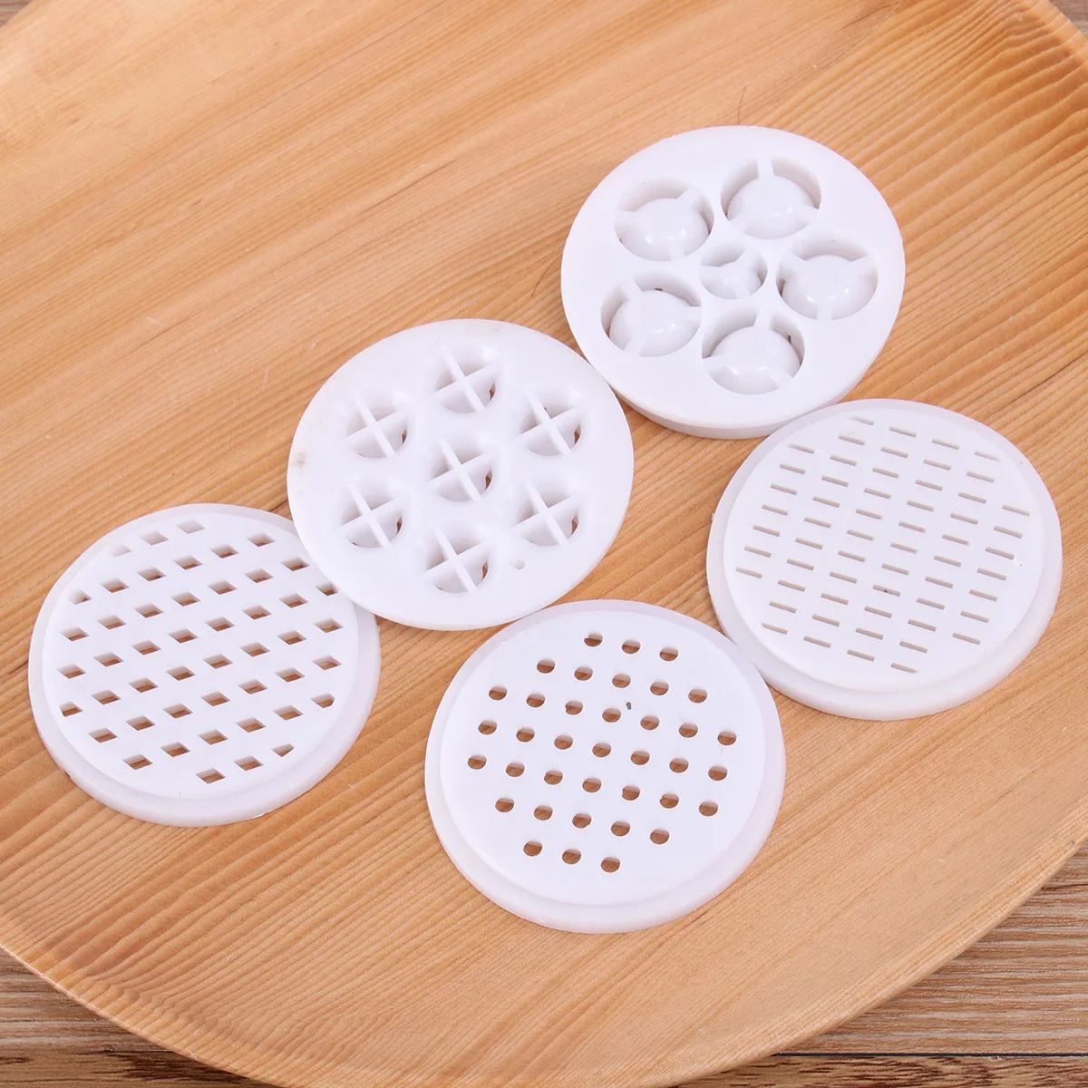 

2pcs Household Mini Manual Noodle Maker Sausage Filling Function Plastic Dough Press Machine For Fresh Pasta Making With 5 Molds