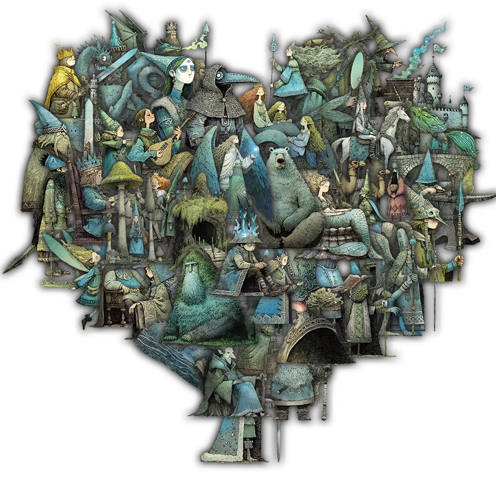 50 قطعة حكاية خرافية ماجيك العالم ملصق الحنين محمول الكرتون القهوة الهاتف الكتابة على الجدران الأمتعة القرطاسية المنزل الكتابة على الجدران ملصقات #1