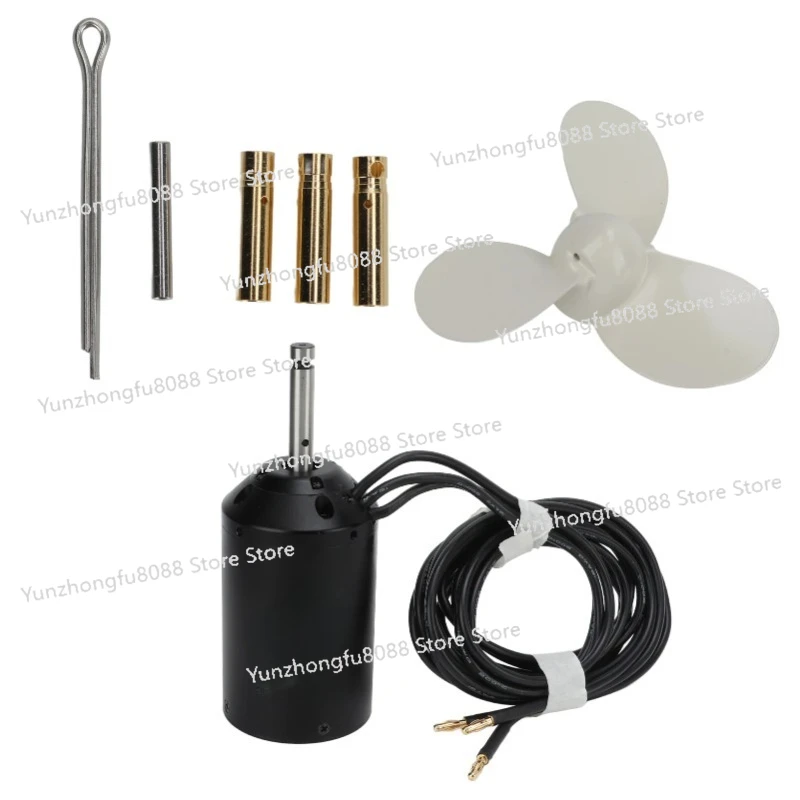 65111 Двигатель постоянного тока Водонепроницаемые щетки Электрический приводной двигатель IP68 160 кВ 3000 Вт для подруливающего устройства для серфинга