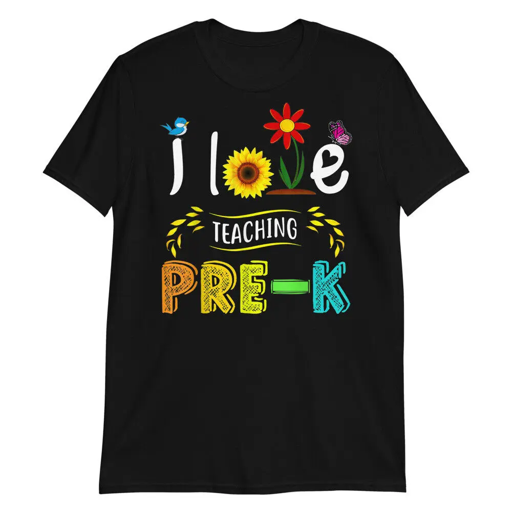 I Love Teaching Pre K Sunflower Lover. I love teaching pre K sunflower lover. unisex T-shirt Harajuku Y2K casual sportswear