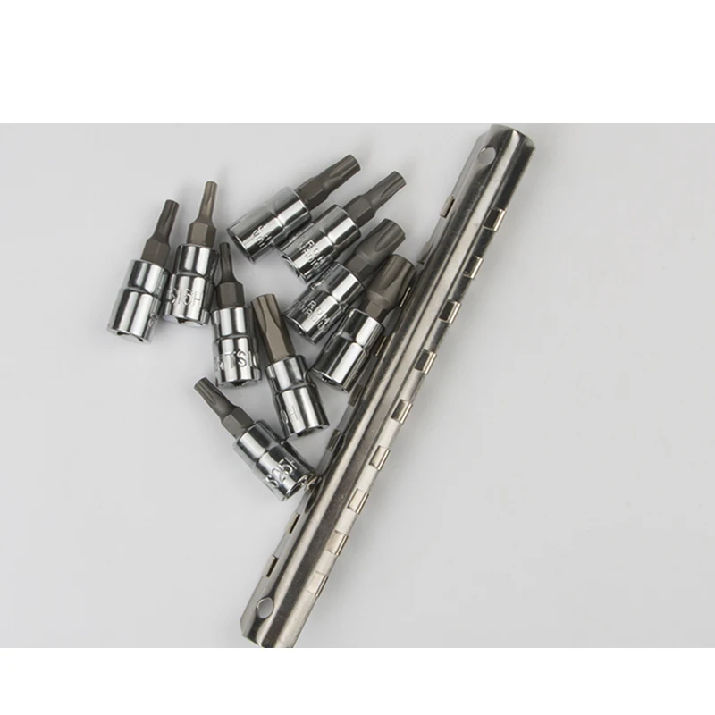 Imagem -06 - Conjunto Ponto Estrela Torx Chave de Fenda Bit Polegada Socket Drive Pentalobe Ts10 Ts15 Ts20 Ts25 Ts27 Ts30 Ts40 Ts45 Ts50 Ferramentas Peças