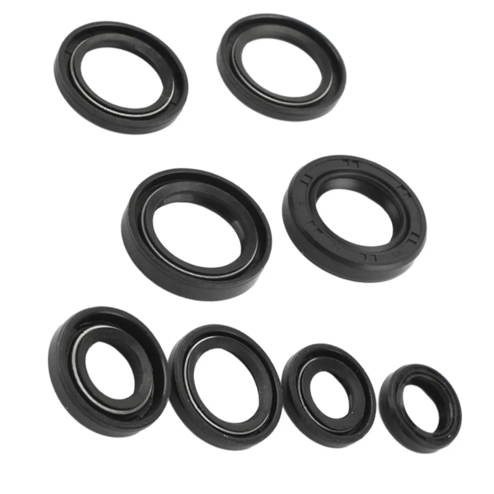 8pcs Engine Oil Seal Kit for Yamaha DT125 DT175 MX125 MX175 YZ100 YZ125 IT175