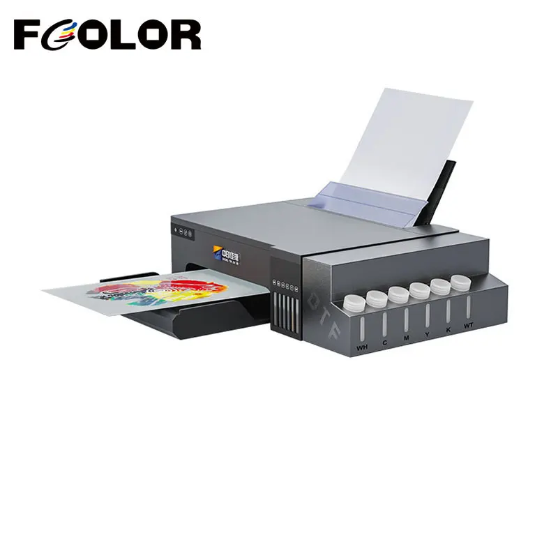 Fcolor A4 DTF Printer For Epson L8050 DTF Printer Machine Direct to Film Printer for Fabric Clothes T shirt Printing Machine