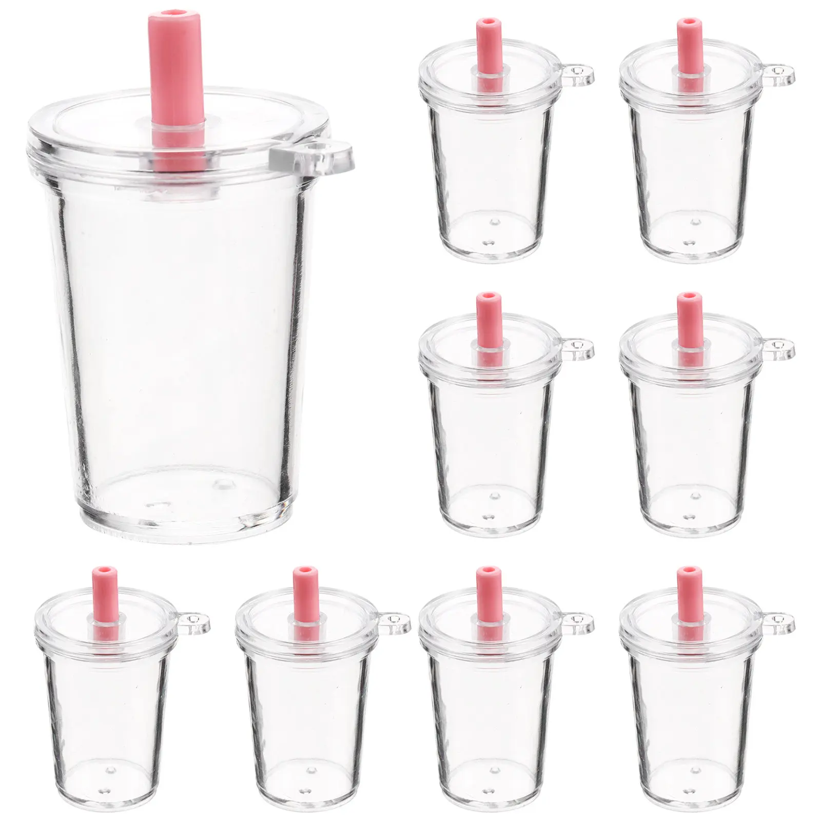 

30 шт. миниатюрных пластиковых подвесок-стаканчиков для ожерелий, брелоков, браслетов, аксессуары для изготовления ювелирных изделий своими руками