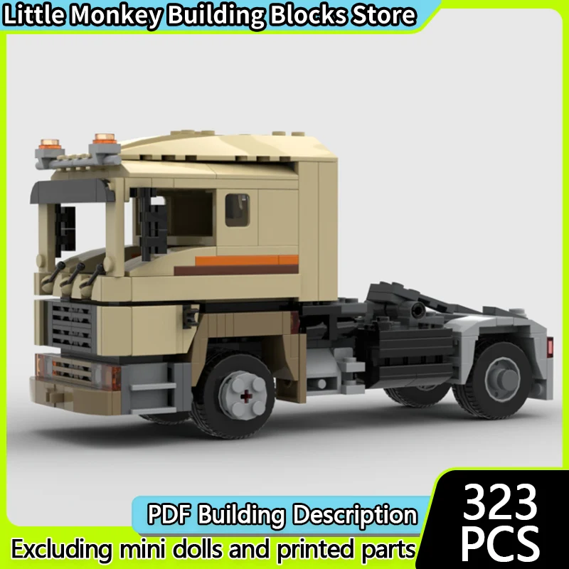 

Конструктор «Городской автомобиль» (модель MOC), классический транспорт, грузовик, модульная технология, детские праздничные подарки, игрушки для сборки, набор