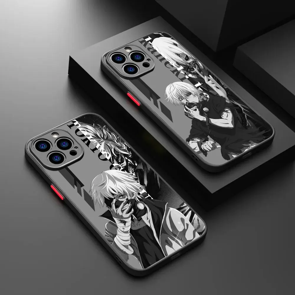 Tokyo Ghoul Ken Kaneki Matte Shockproof Phone Case Cover For APPLE iPhone 12 11 8 7 6 6S X XS XR PRO MAX PLUS 5G