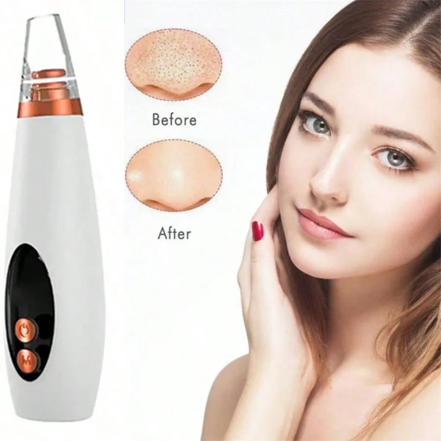 

Electric Vacuum Suction Blackhead Remover Facial Pore Cleaner Comedone Spot Acne Pimple Blackhead Extractor USB Rechargeable