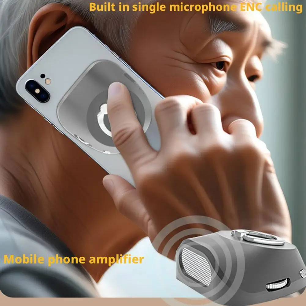 

Ультра мини-магнитный Bluetooth-динамик, усилитель для телефона с держателем, полночастотный динамик 3 Вт для пожилых людей, стабильная подставка для телефона