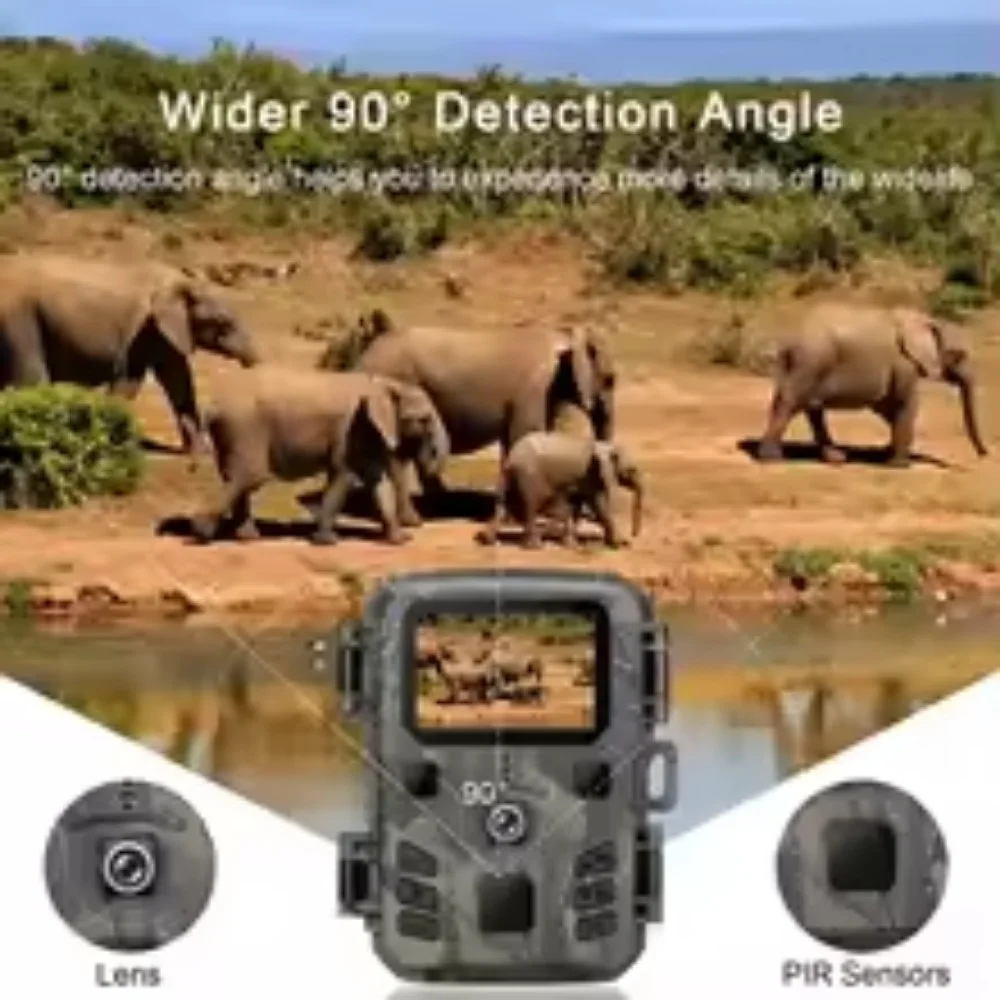 Mini Outdoor Security Camera with  Night Vision Motion Detection Tracking for Hunting