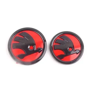 ABS Car Front Heck Emblem, Trunk -Logo -Aufkleberzubehör, Skoda Fast Fabia 1/2 Karoq Yeti Superb Vision Octavia A7 Rs 12 Hauptverkäufe LED Kombi Lighthouse - №4