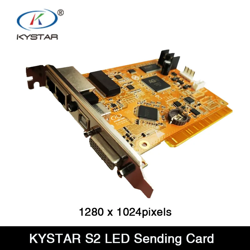 

KYSTAR S2 Synchronous Full Color LED Sending Card, Support 1280 x 1024 Pixels , Work with G616,G612,G608 Receiving Card