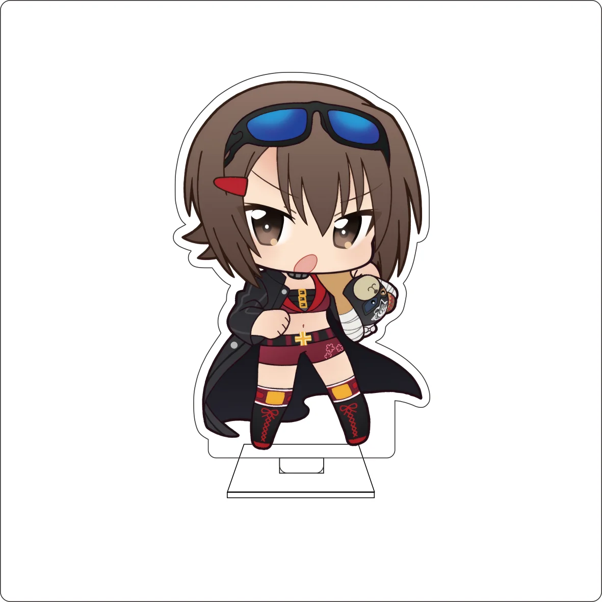 10CM Anime ‌GIRLS und PANZER Cosplay Cute Acrylic Figure Stand Plate Isuzu Hana Takebe Saori Nishizumi Miho Ornaments Gifts view 4