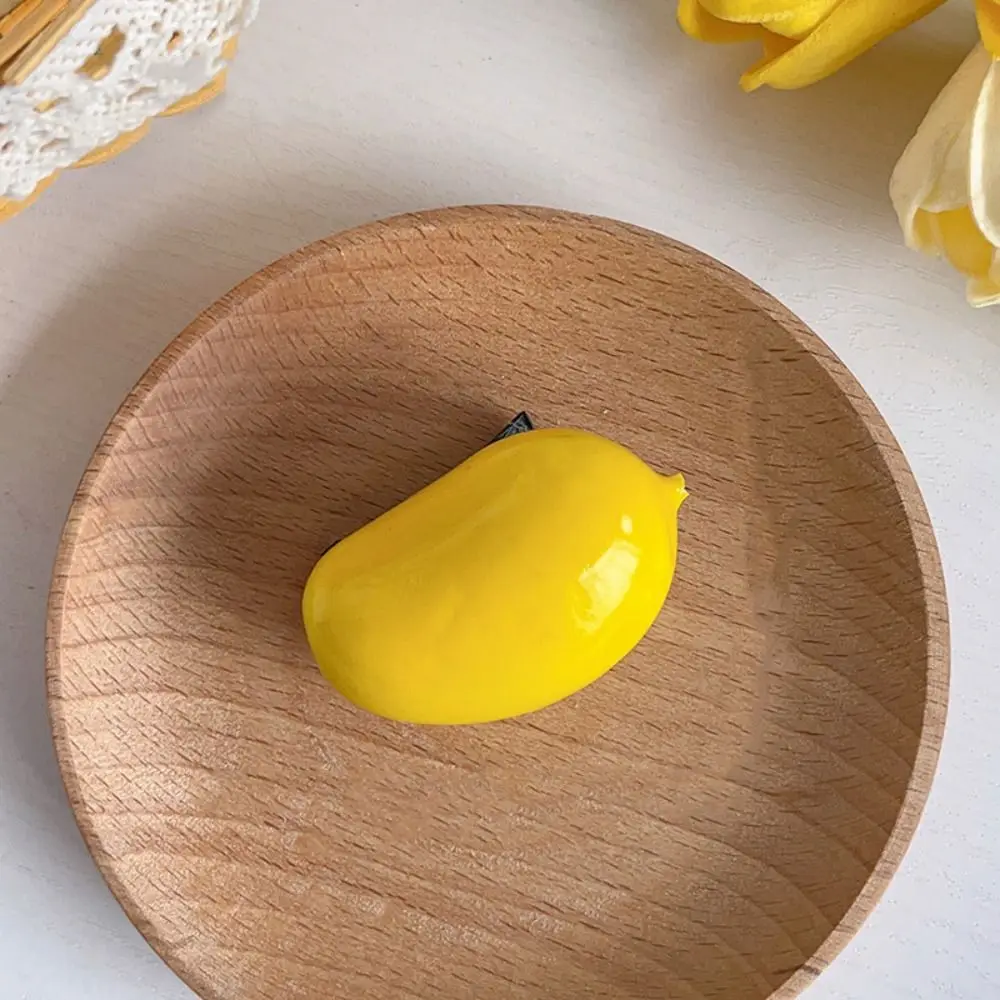 

Sweet Cherry Simulation Fruit Hairpin Peach Fake Food Cute Hair Clip Lemon Child Duckbill Clip Kids