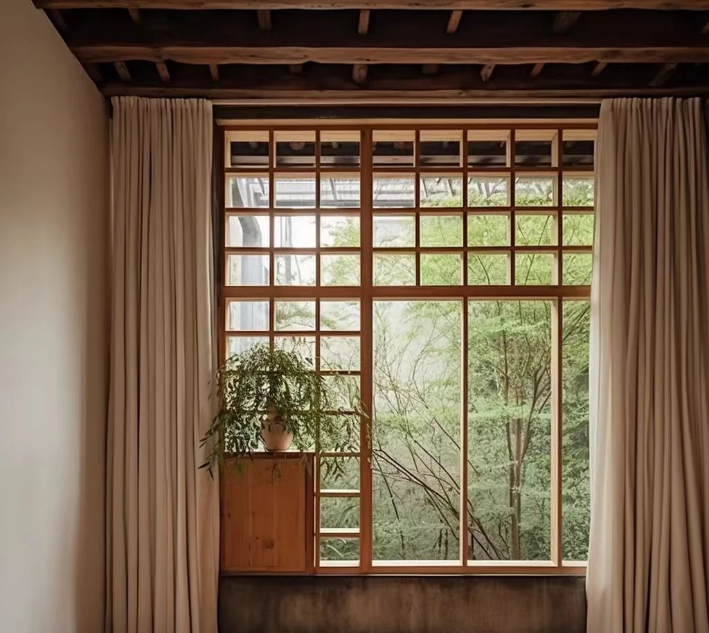 نافذة الدردار القديمة وابي ويند B & B عتيقة قابلة للطي على اليسار واليمين لتزيين متجر شاي الحليب #5