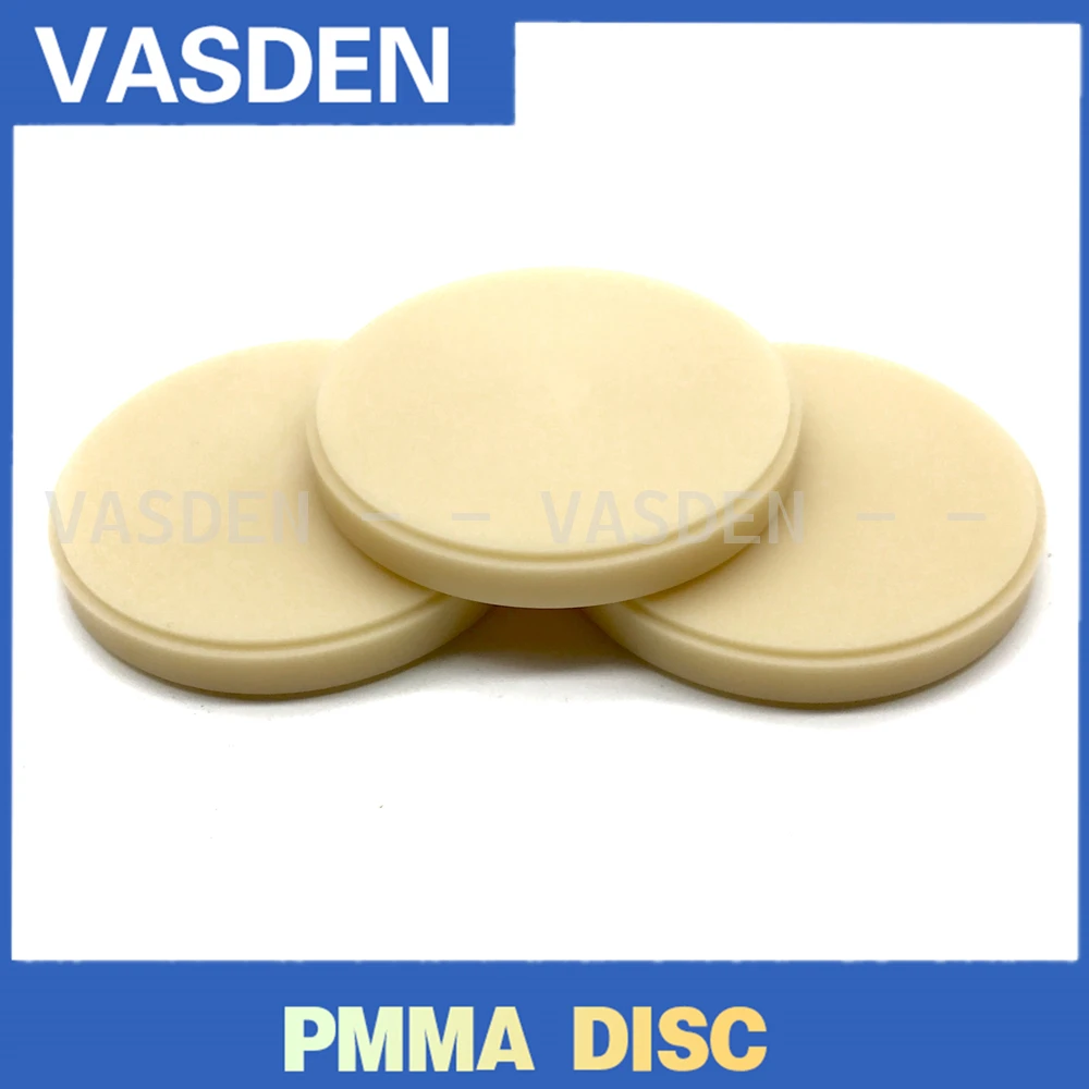 A3.5 A4 Kleuren Monolaag PMMA Blok Tandheelkundige Pmma Disc 98mm CADCAM Frezen PMMA Blank Prothese Tanden Materiaal