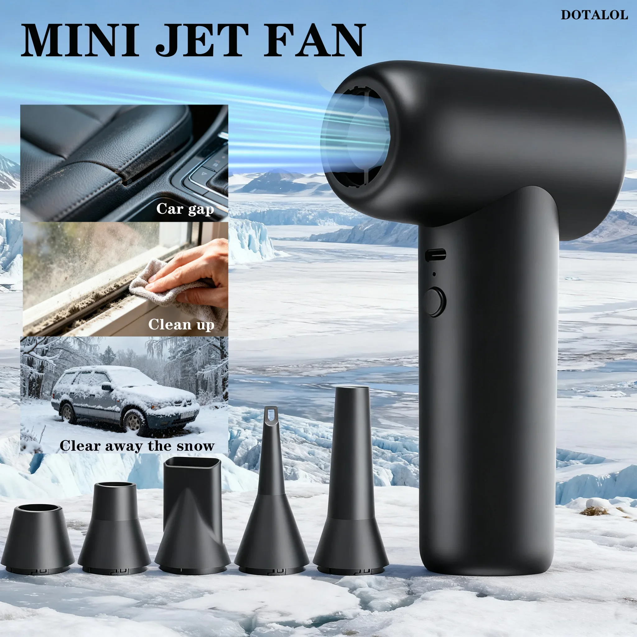 

New High Power Turbofan Violent JetFan Cordless Air Blower Brushless Motor Dust Blower Cleaning Tool Christmas gifts