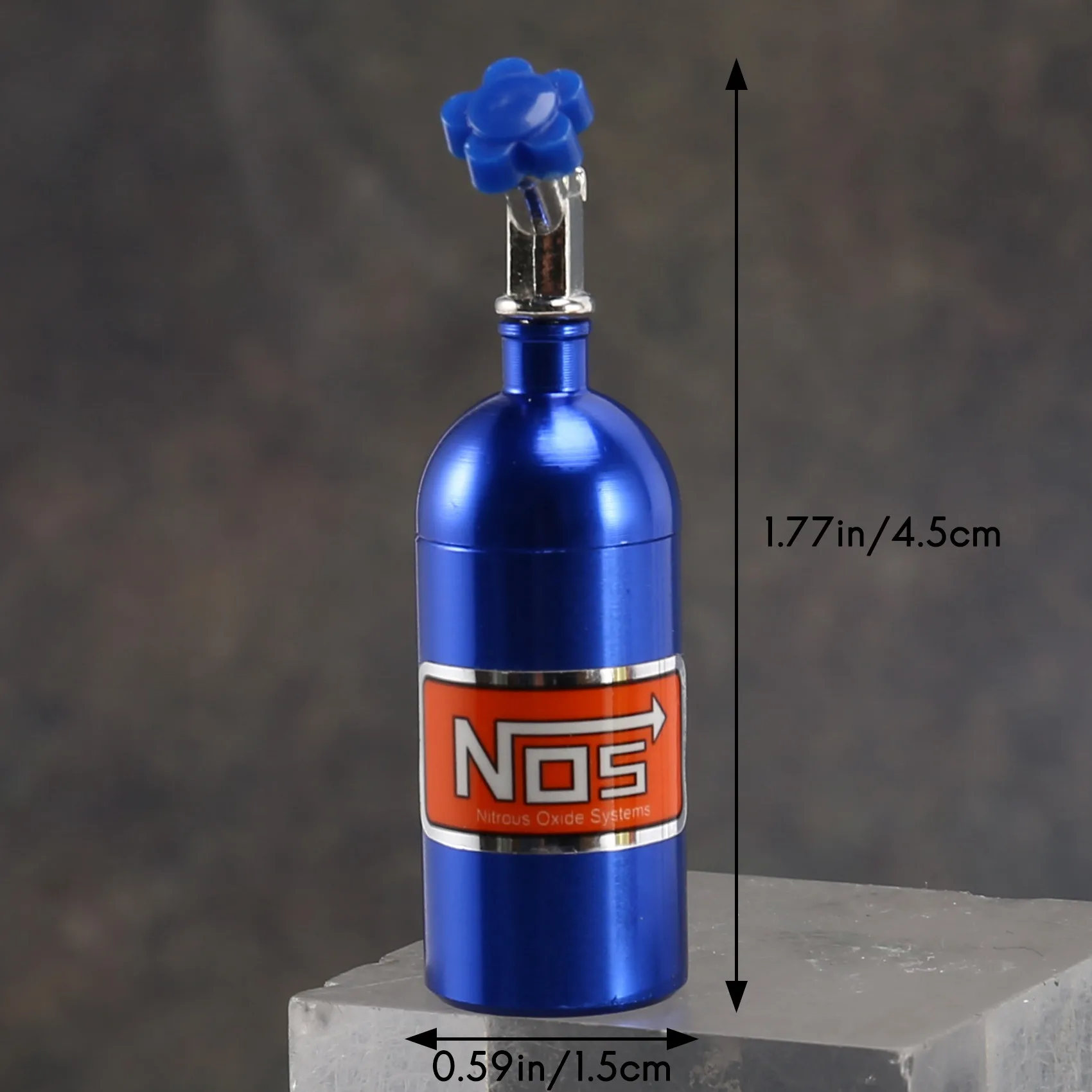 

ABXE-Metal Simulated NOS Nitrogen Bottle For 1/10 RC Crawler Car TRX4 Defender Bronco RC4WD D90 D110 Axial Scx10 90046