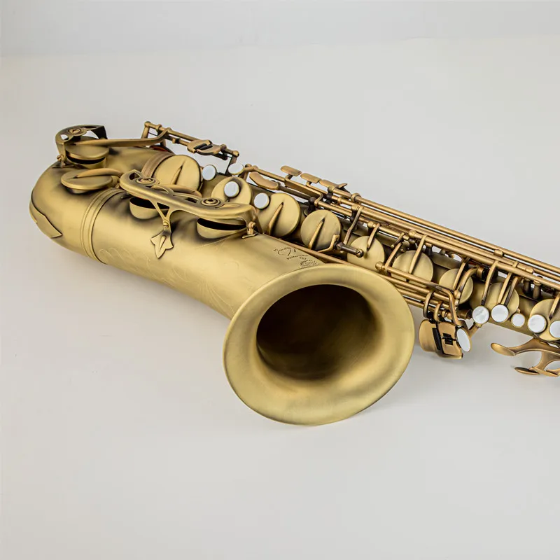 Real Pictures Tenor Saxophone Reference Antique Copper B Flat Woodwind Instrument With Case Mouthpiece Reeds Neck