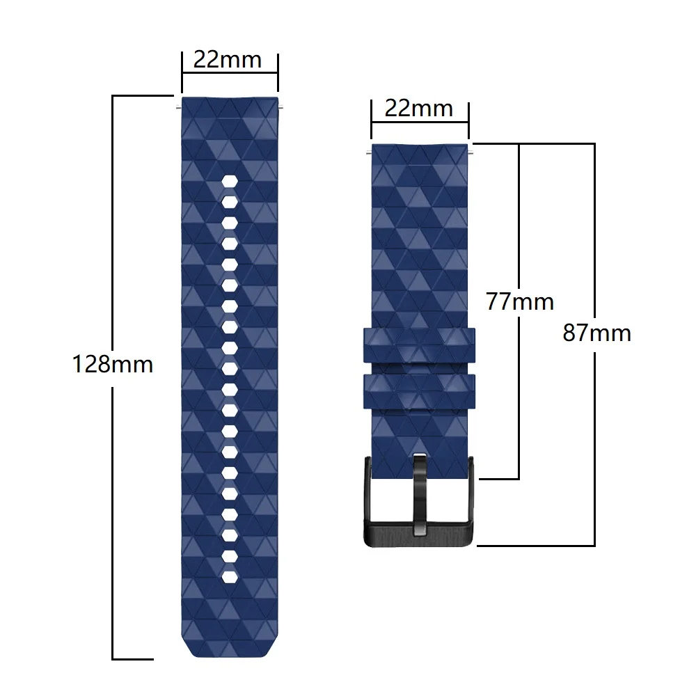 22mm Silicone Watch Strap For Amazfit GTR 4/GTR 3/GTR3 Pro/2e/47mm Wristband Amazfit Stratos2 3/GTR2e/GTR4 Smartwatch Watchbands