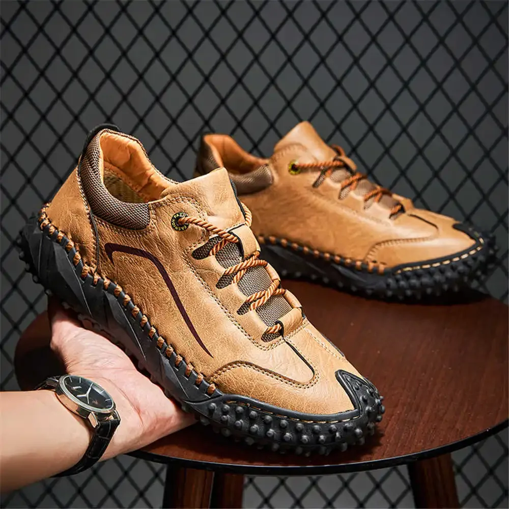 39-40 Natural Leather Men's Sneakers 52 Size Loafers Red Man Basketball Skateboarding Shoes Man Sport Baskette Pretty