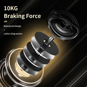 Rooblinos Mg Spinning -Behandlungsfischerei, Salzwasser und Süßwasser, ultraliertes Metallrahmen, weich und robust, hohe Geschwindigkeit 6 Hauptverkäufe mit Hochgeschwindigkeitsrollen - №6