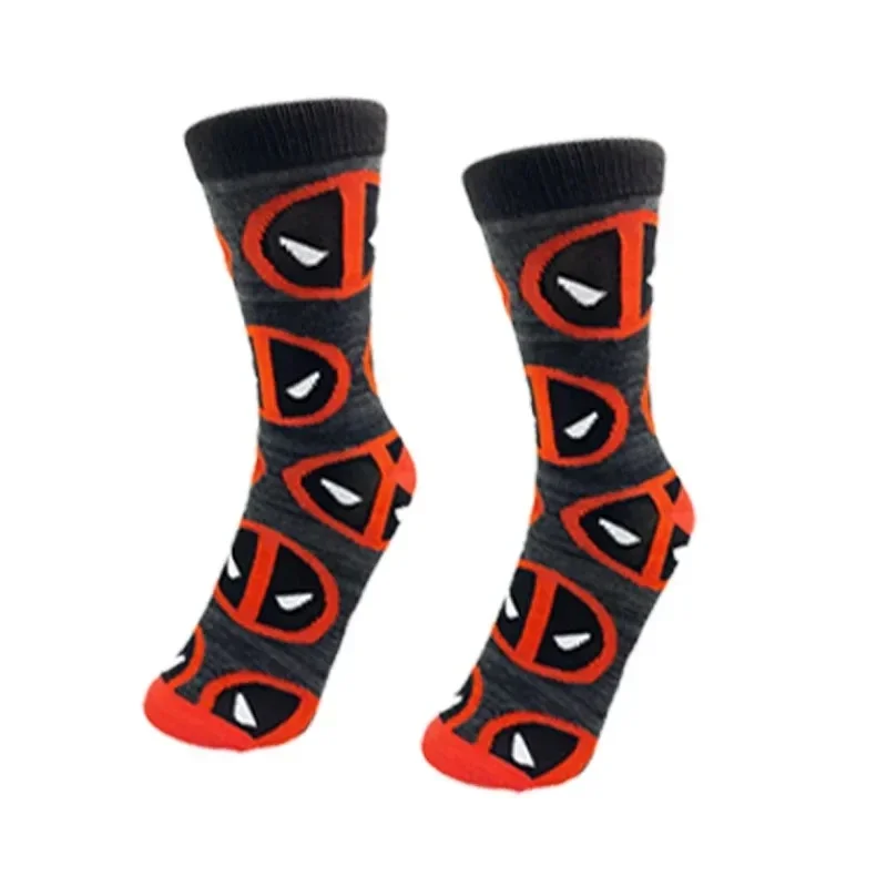 Superhero Deadpool Socks Adult Wade Winston Wilson Anime Fashion Stocking Cosplay Prop Accessories Cotton Socks Halloween Gifts