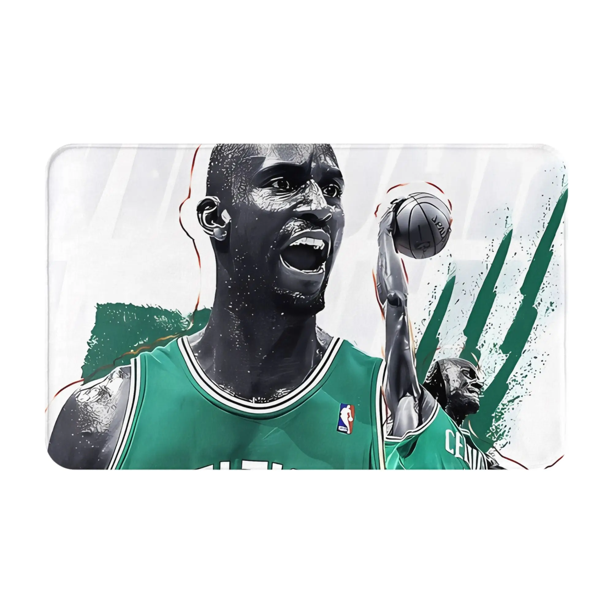 Kevin Garnett 5 The Big Ticket Decoraciones navideñas, alfombra de baño, felpudo de Kevin Garnett, alfombra de cocina, alfombra para exteriores, decoración del hogar