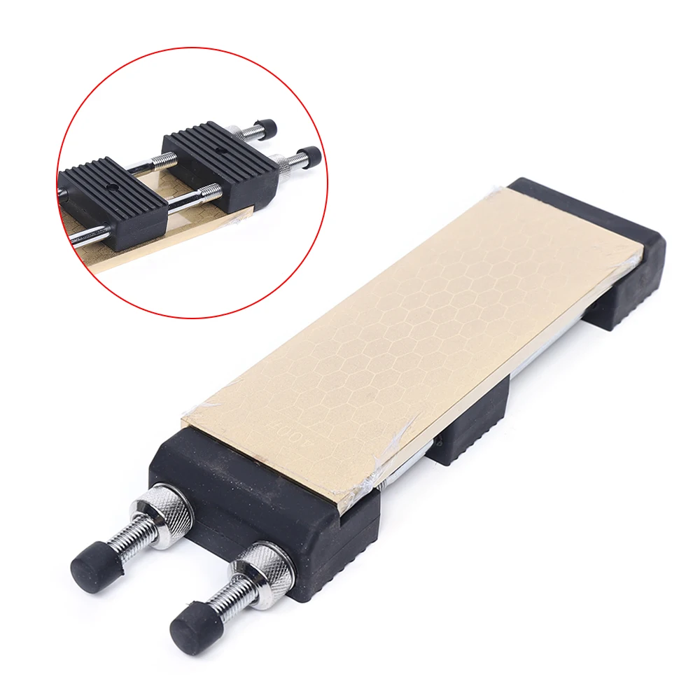 High Hardness Sharpening Stone Dual Face 400/1000 Grit  Diamond Whetstone Sharpening Stone Sharpener Holder Adjustable