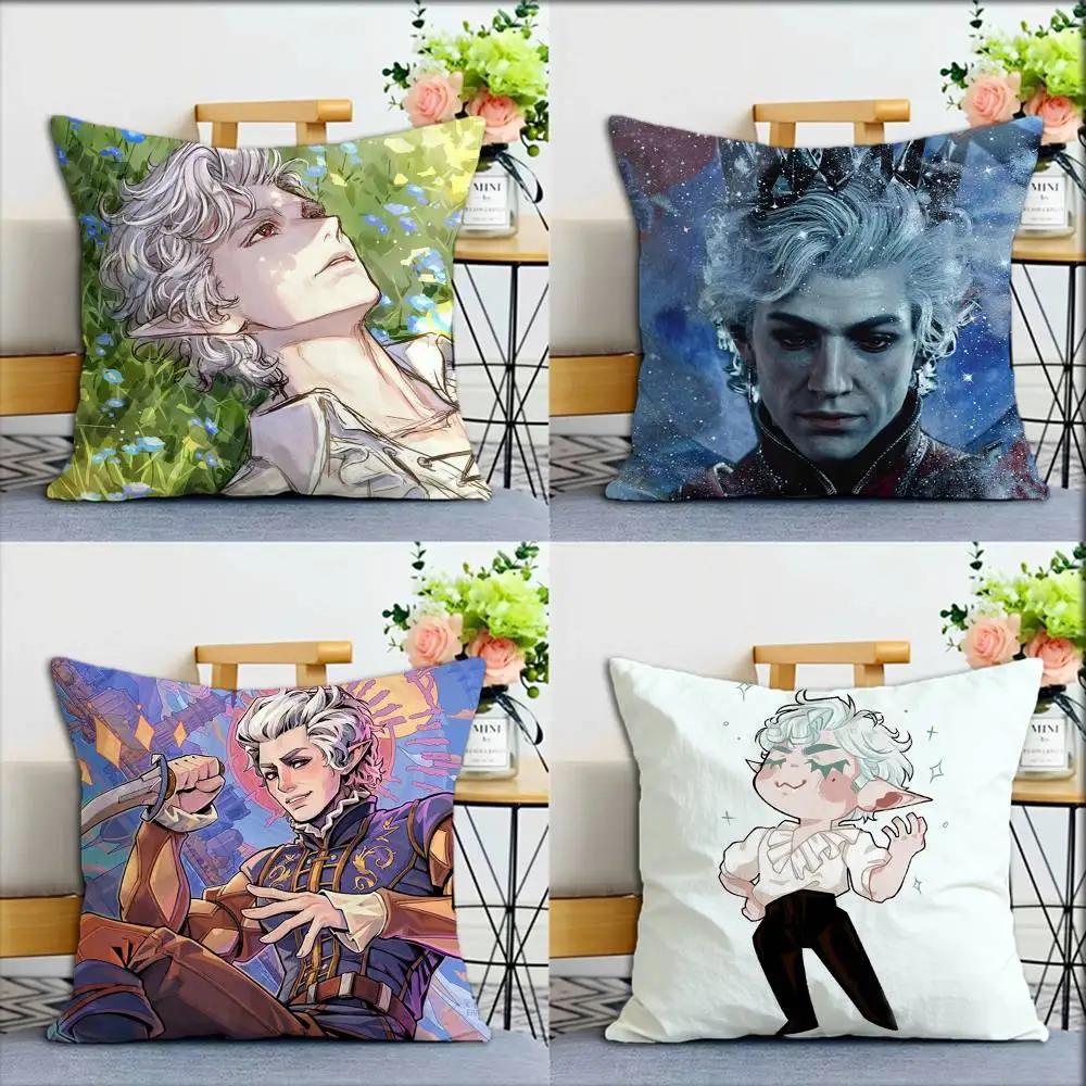 

B-Baldurs A-Astarion World Various Sizes Square Pillow Case For Car Home Bedchamber Decor