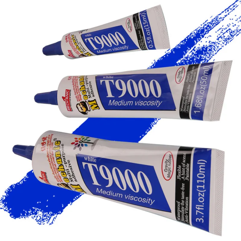 MECHANIC 15/50/110ML T9000 White Adhesive Mobile Phone Screen Glue Multi-function Frame Support Maintenance Glue