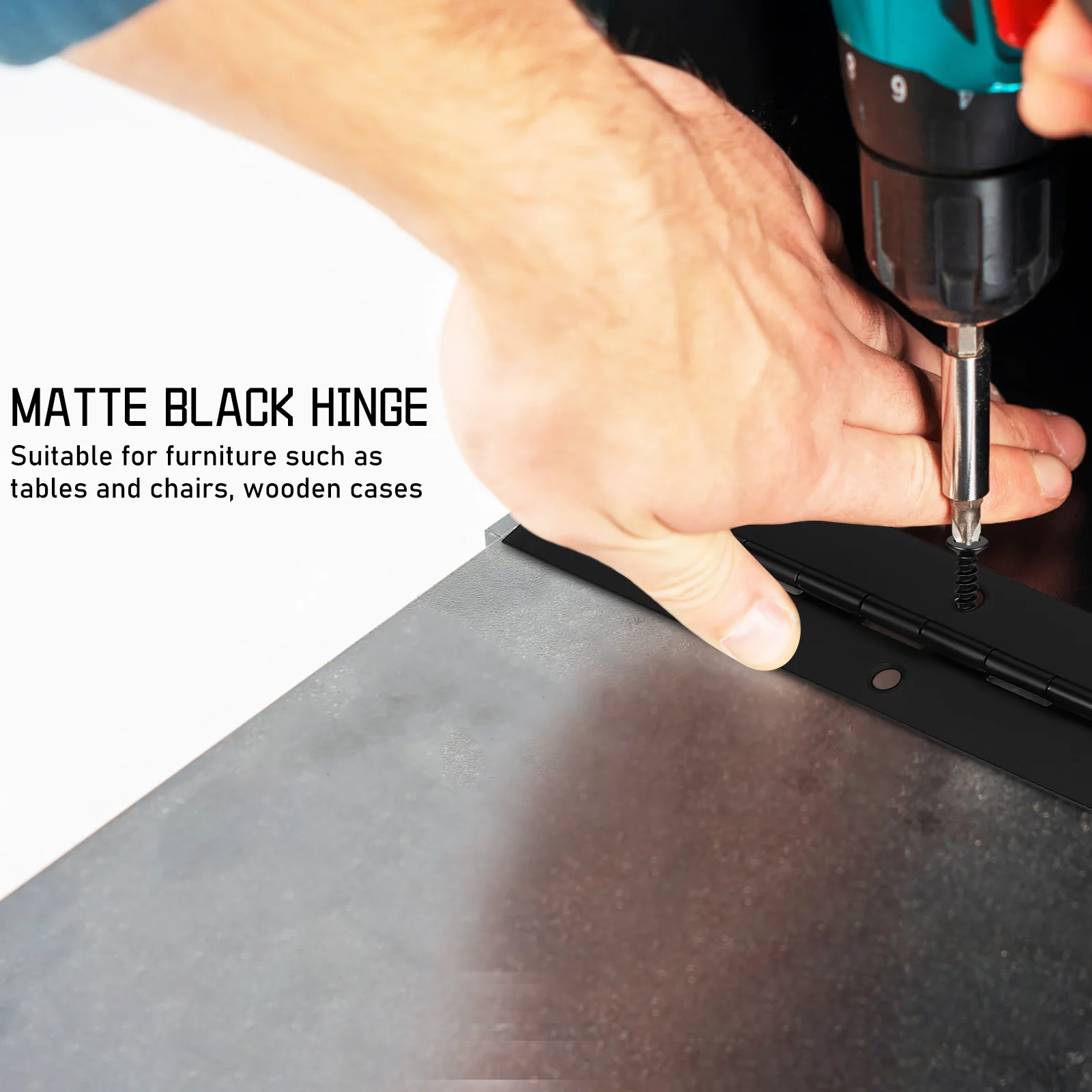 

2 Pcs Piano Hinges 300x30x0 8mm Long Metal for Wood Piano Hinge Box Cabinet Door with Screws Continuous Hardware