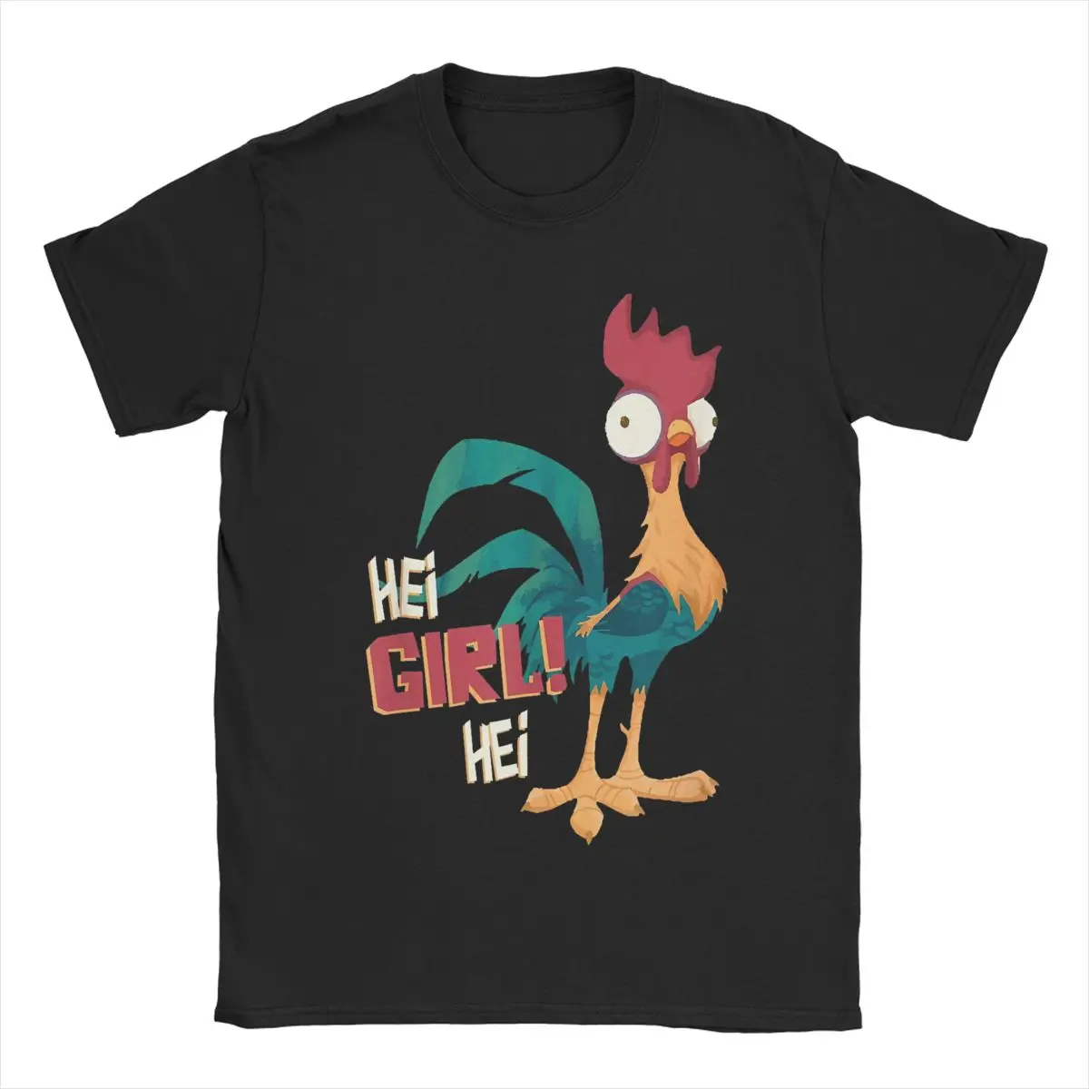 Moana Hei Hei Chicken Hei Girl Hei for Men Women T Shirt Creative Tee Shirt T-Shirts 100% Cotton Birthday Present Tops