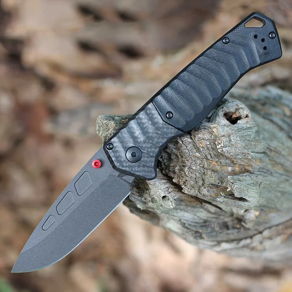 EDC Multitool BM 593BK-01 PSK Tactical Pocket Folding Knife D2 Cerakote Blade G10 Handle Camping Hunting Combat Military Knives