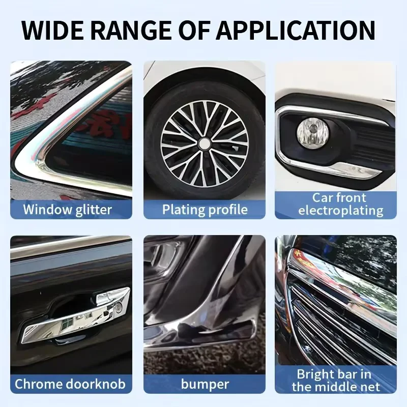 Repair Paste for Automotive Chrome Components, Specifically Designed to Restore Oxidized Chrome Trim and Badges, Comes with a Sponge image 5