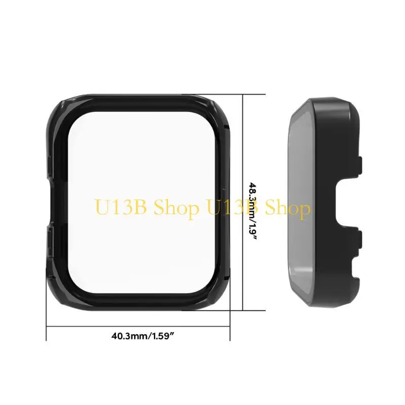U13B Shockproof Watch Cover Pelindung Cocok untuk BIP 5 Pelindung Layar Shell Berkelas Debu