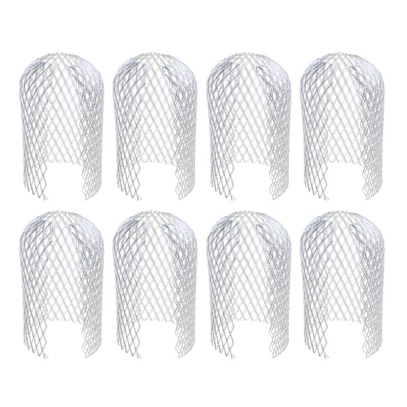 Pack of 4/8 Downpipe Protections Gutter Aluminium Filter Leaf Catches Leaf Sieve Leaf Protections Pipe Dropship