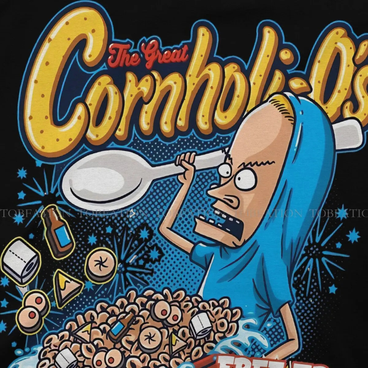 I Am Cornholio I Need TP Cartoon Beavis and Butthead Men T Shirt Cotton Fashion O-Neck Tee Shirt Harajuku Clothes