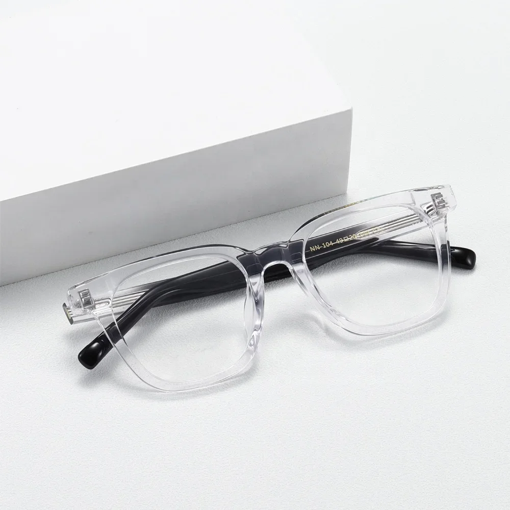 Fashion GM Style Eyeglasses Frames Acetate Gentle Men Monster Women Designer Eyewear 104 For Prescription Myopia Optical Lenses